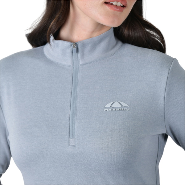 2026 WeatherBeeta Womens London Layer Long Sleeve Top 1023217046 - Bluestone Marle